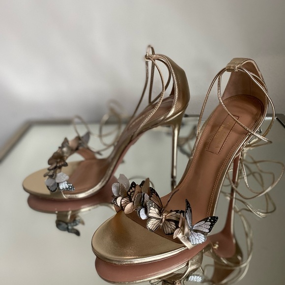 New Aquazzura Papillon Sandal 105 37 $1,045 - Picture 11 of 15